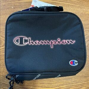 ♥️♥️ Champion Black, Grey, and Red Boy’s Lunch Bag (NWT)